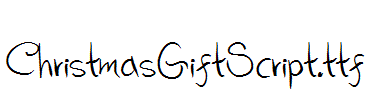 ChristmasGiftScript.ttf